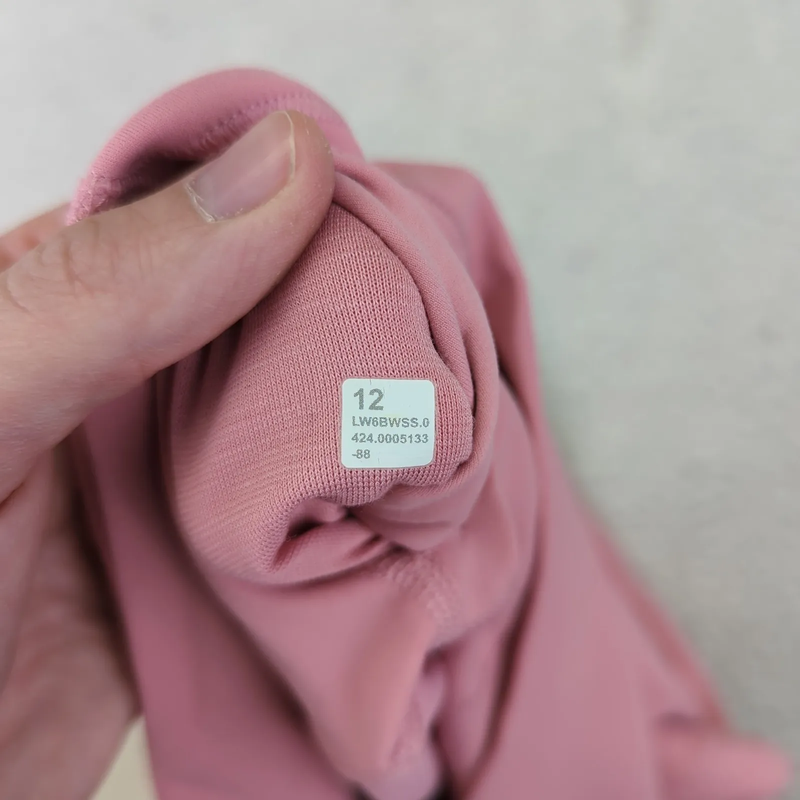 Lululemon Align High Rise Crop 23 Pink Puff Square Tag Workout Legging 12 W6BWSS - Image 7