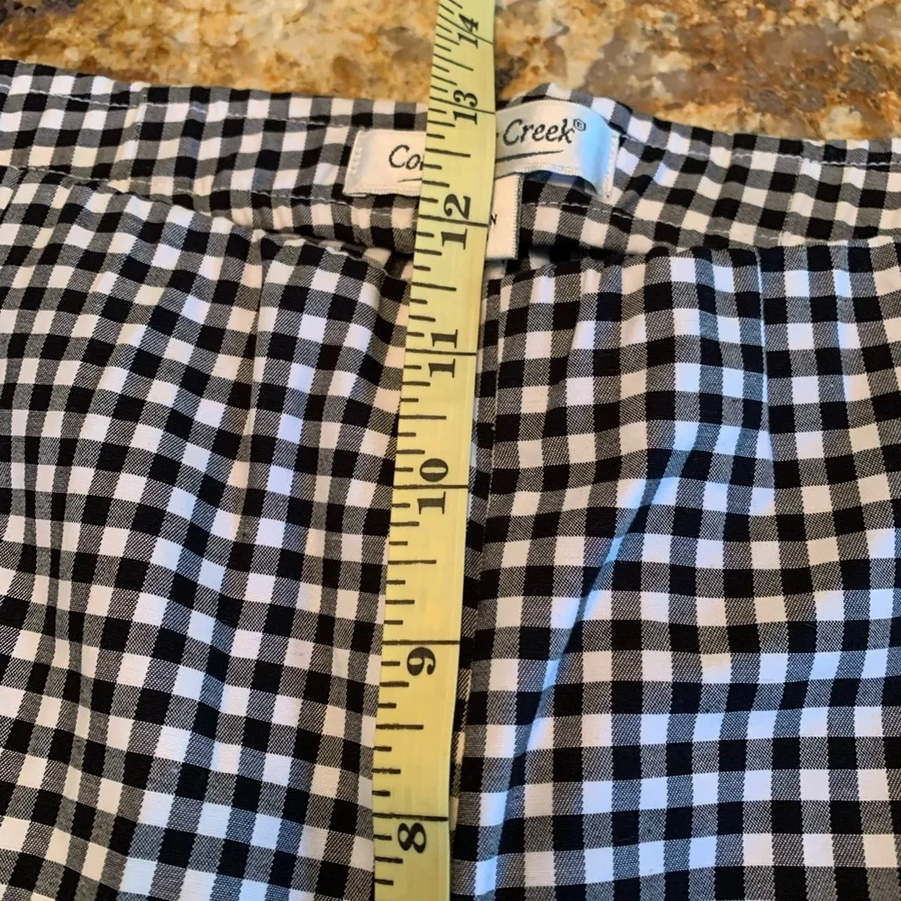 Coldwater Creek Black and White Checkered Pants - Image 6