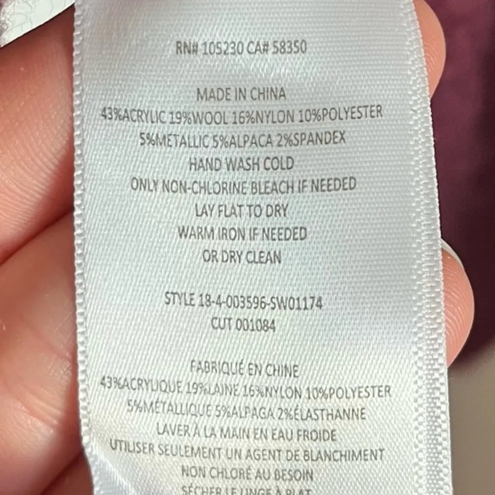 Joie • Stavan Metallic Detail Crewneck Sweater Blackberry - Image 73