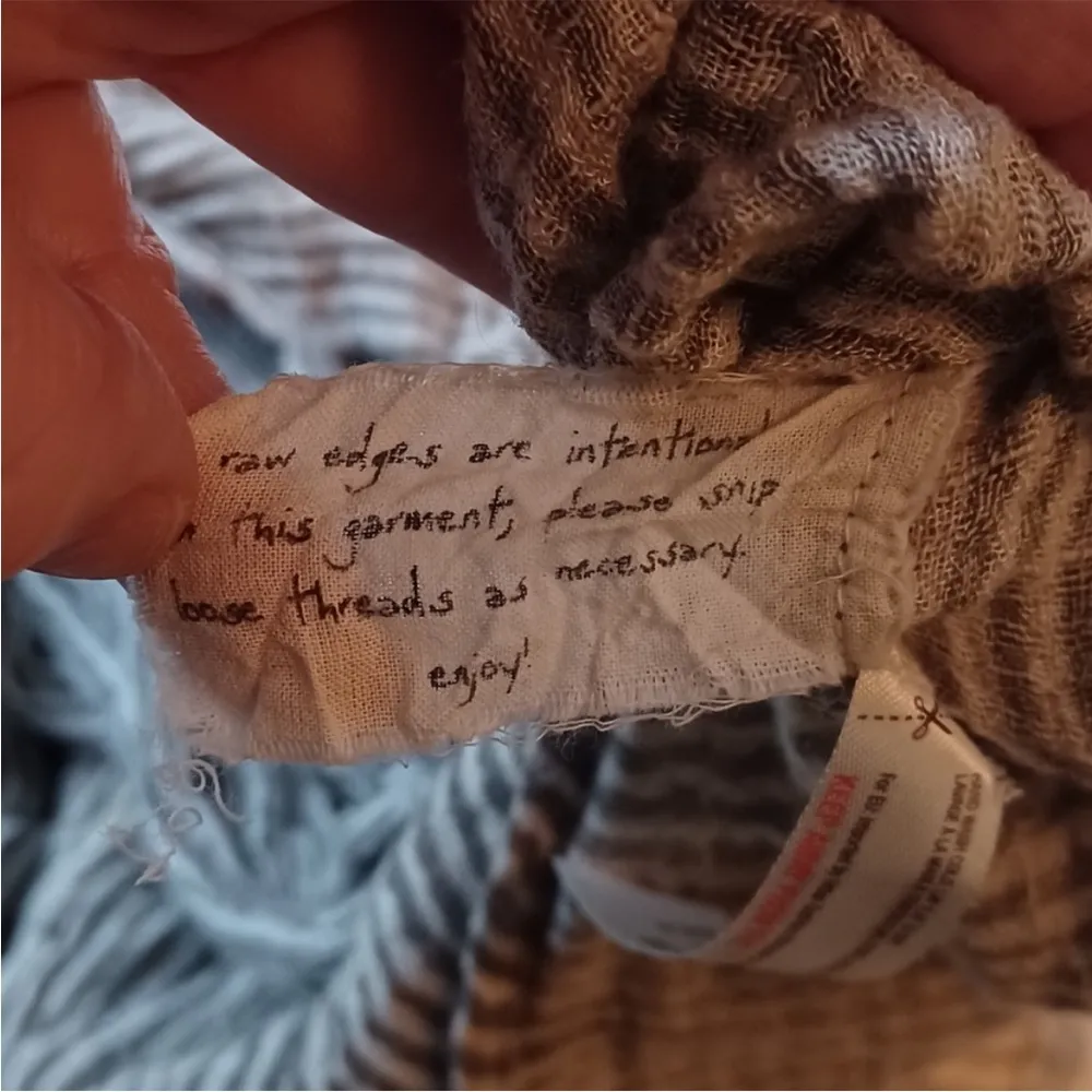 FP One Railroad Striped Wrap Top Size Large - Image 8