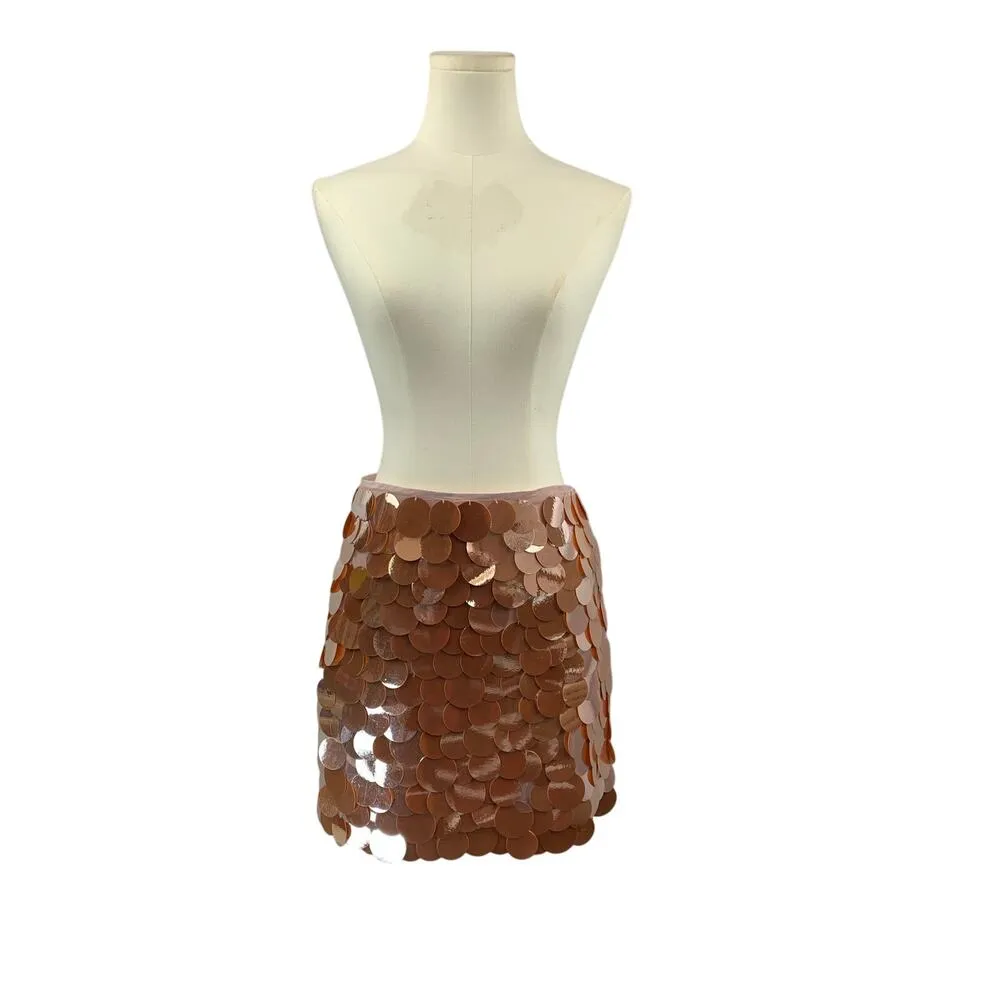 Women's J.Crew *New with Tags* Blush Pink Mermaid Shell Skirt - Image 4