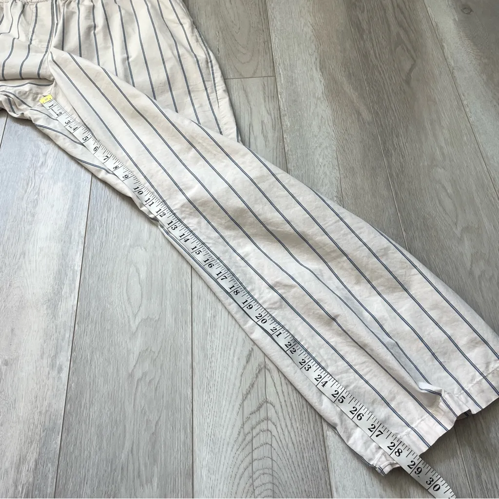 Wilfred Striped Pants organic cotton straight leg womens Cream (large) nautical - Image 5