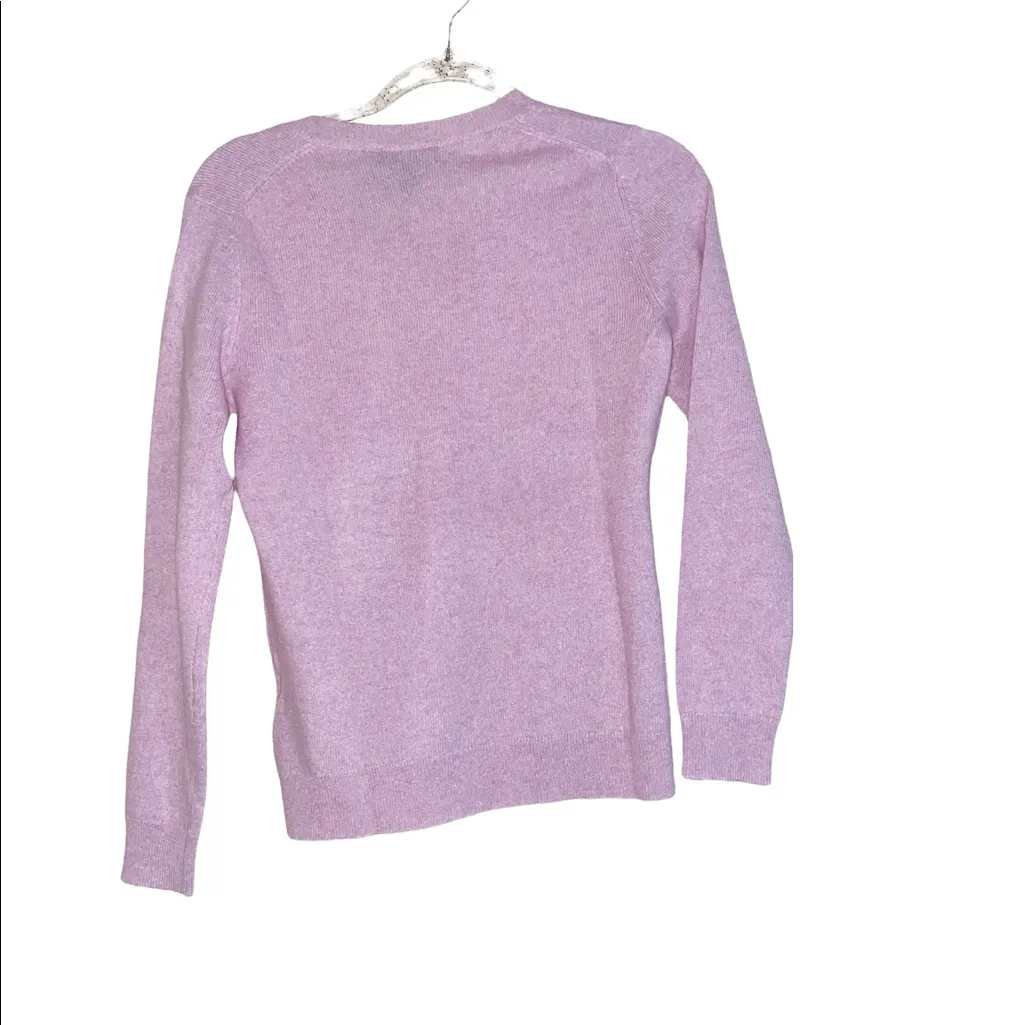 NWOT CASHMERE CHARTER CLUB LUXURY 100% CASHMERE SWEATER LILAC - Image 5
