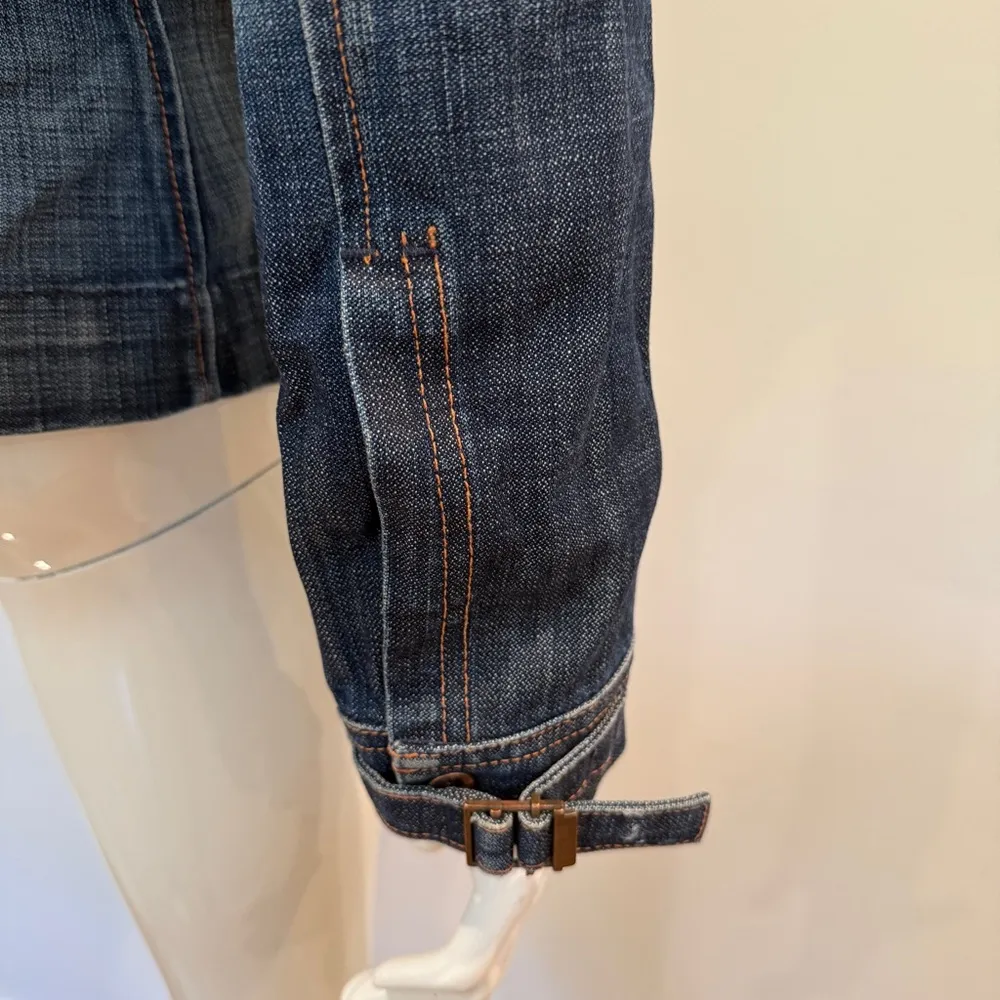 7 For All Mankind Denim Zip-Up Jacket Y2K - Image 9