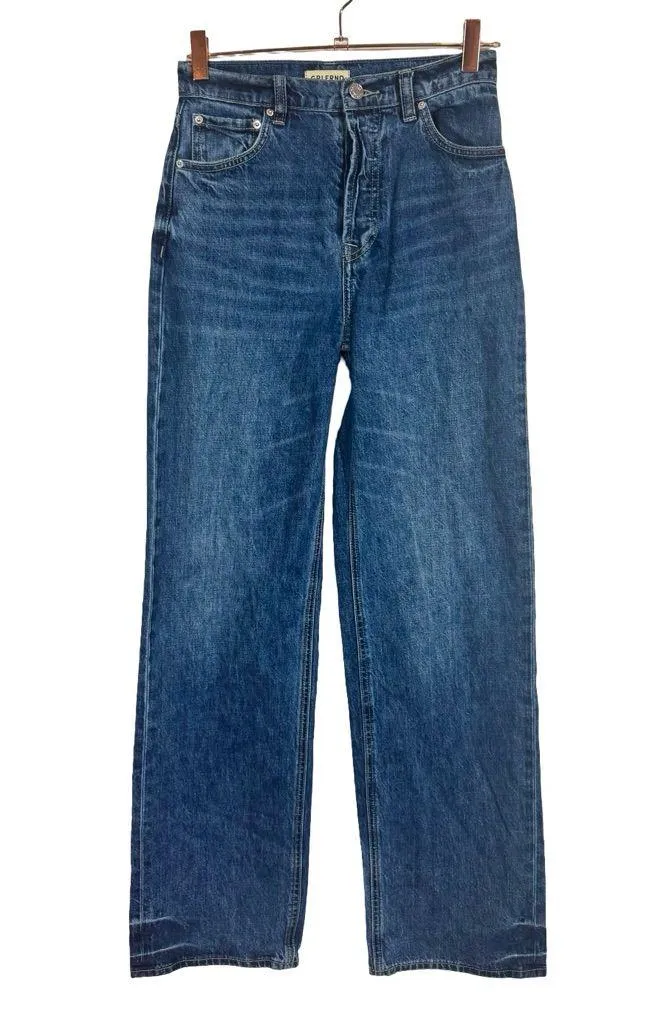 GRLFRND The Brooklyn High Rise Loose Straight Wide Leg Jeans in Humboldt - Image 6