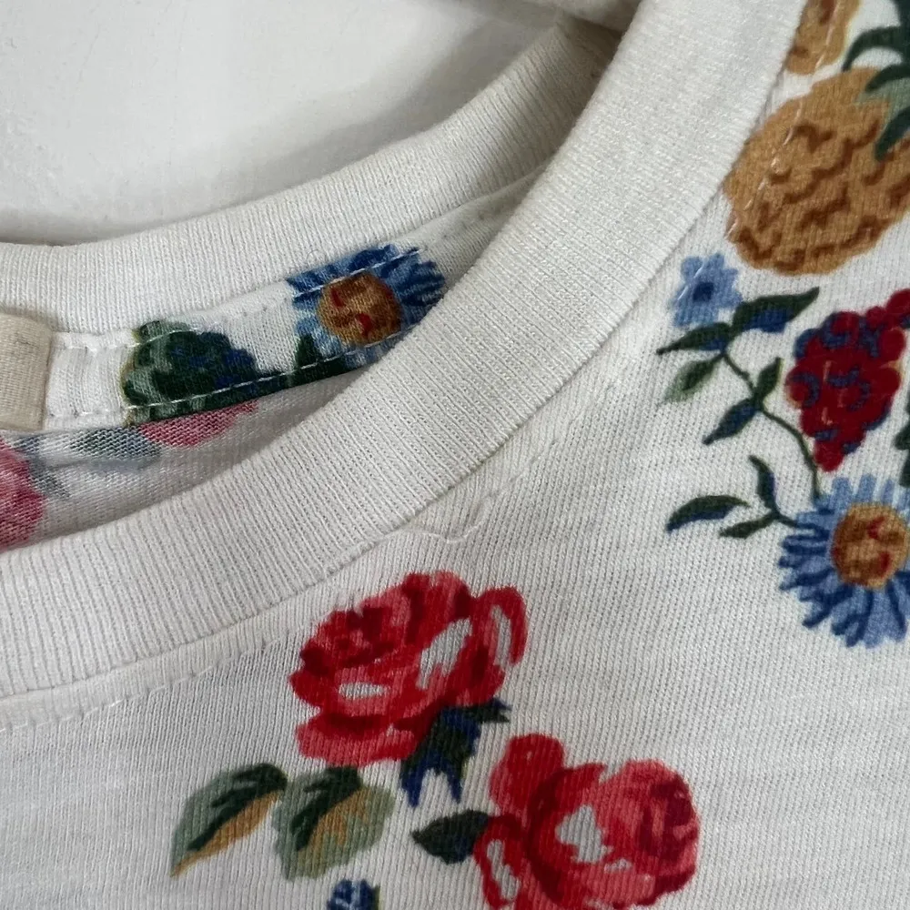 Marine Layer Floral Supima Cotton Modal Blend Crewneck Short Sleeve Tee Shirt - Image 3