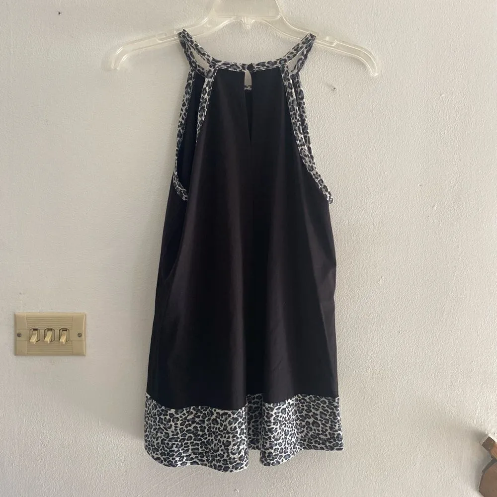 Doe & Rae animal print trim top size small - Image 10