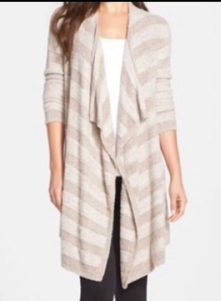 Barefoot dreams cardigan open front striped - Image 2