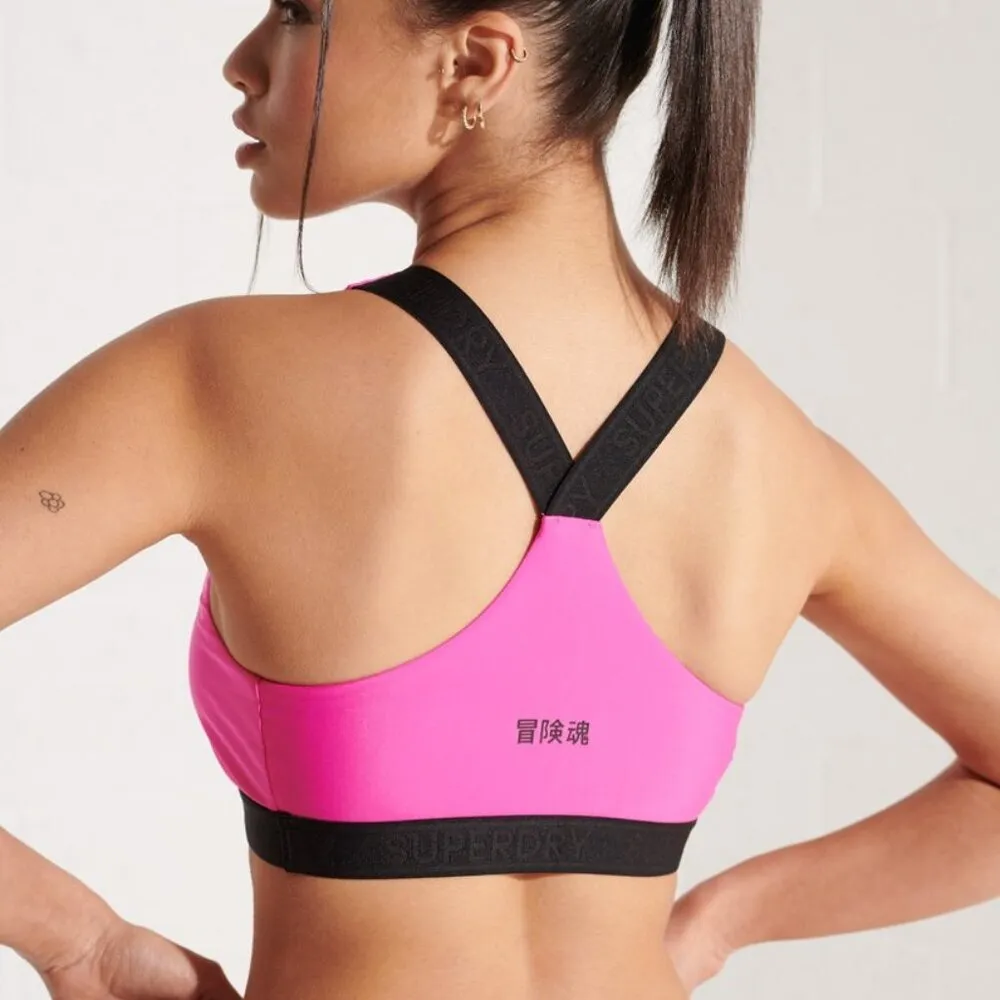 Superdry Logo Crop Bikini Top - Image 2