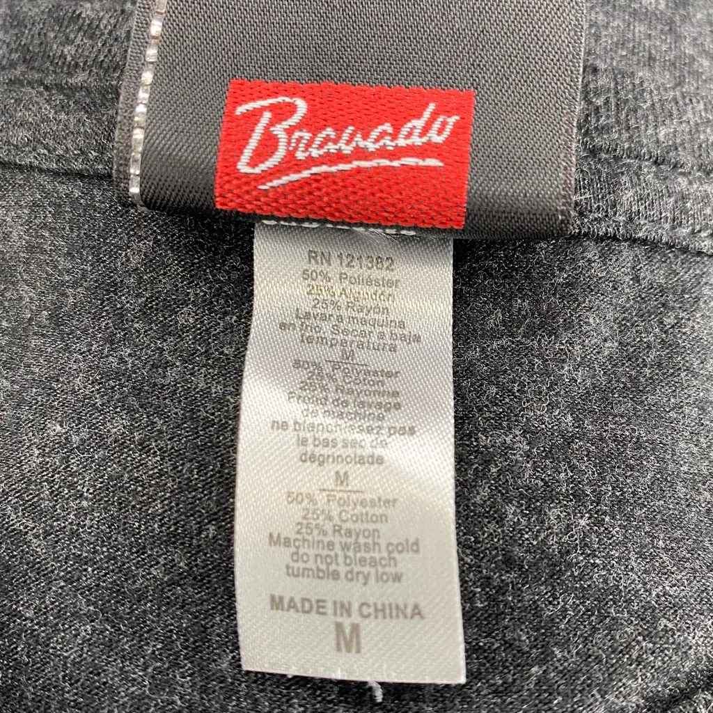 Harley Davidson Heather Charcoal Red White Blue Logo T - Image 4