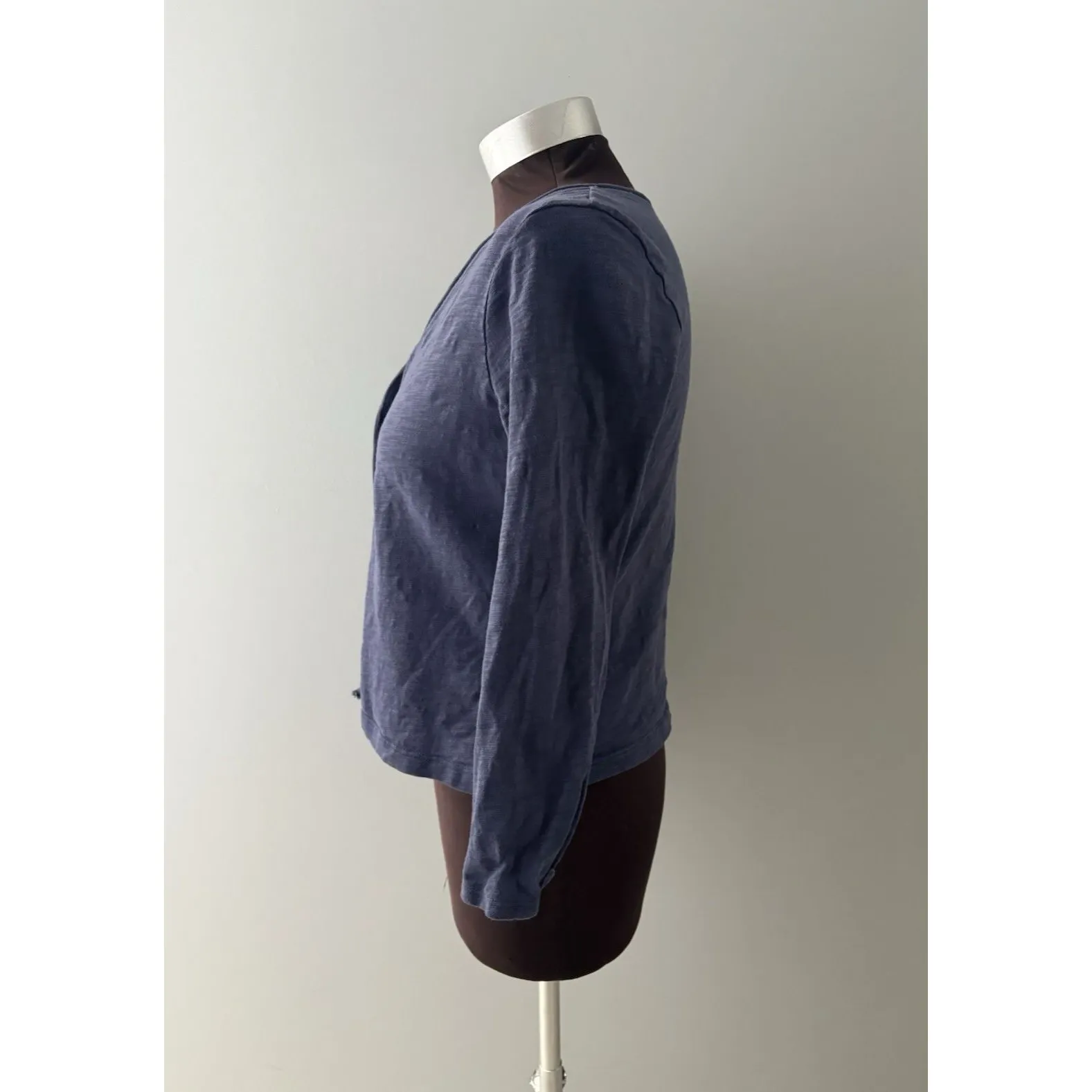Escape by Habitat Clothes XS Blue Easy Jacket Lagenlook Lightweight Ovsz Shrug - Image 2