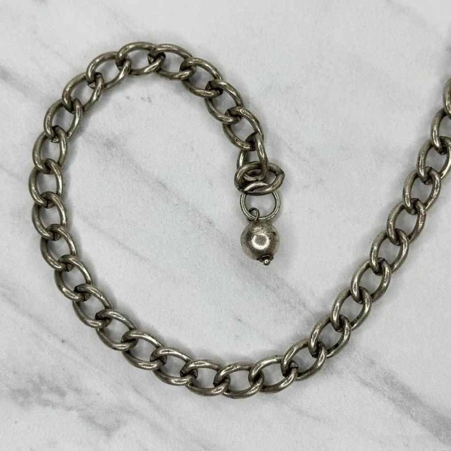 Vintage Chico's Chain Belt Womens One Size (OS) Silver Gold Rhinestone ✨ - Image 11