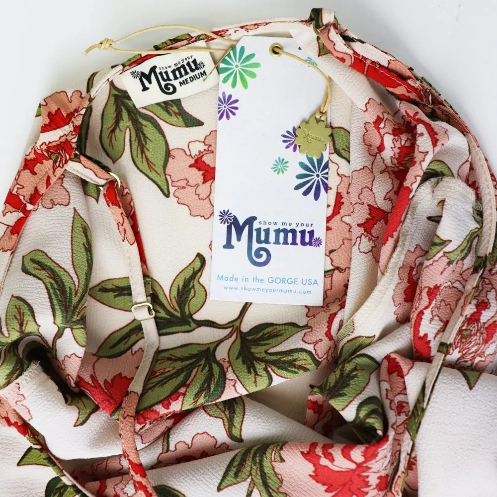 Show Me Your Mumu Traveler Dress Floral Sleeveless Summer Mini Halter Vacation - Image 4