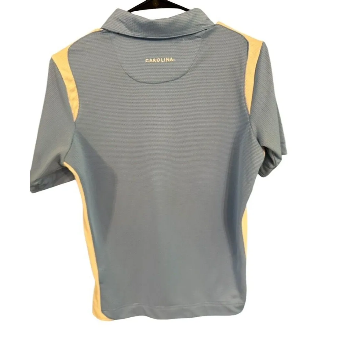 Nike Fit Dry Womens size Medium UNC North Carolina Tar Heels Blue  & White  Polo - Image 2