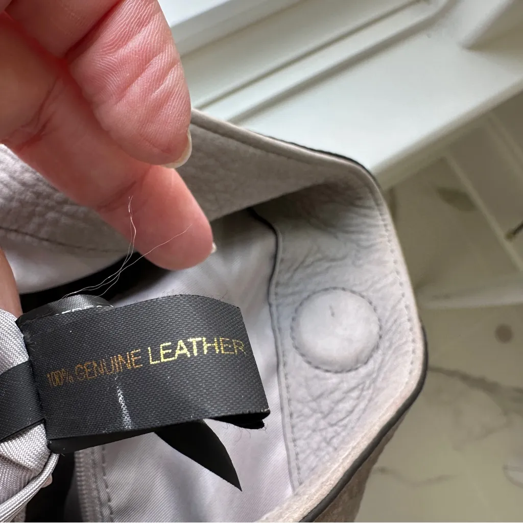 Rebecca Minkoff Gray Hobo Bag Genuine Leather - Image 15