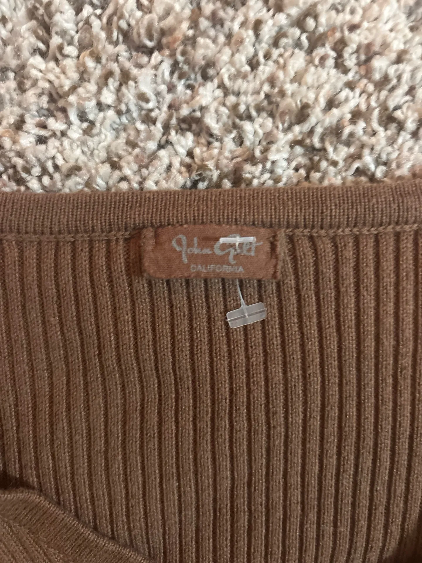 john galt cropped brown sweater - Image 2