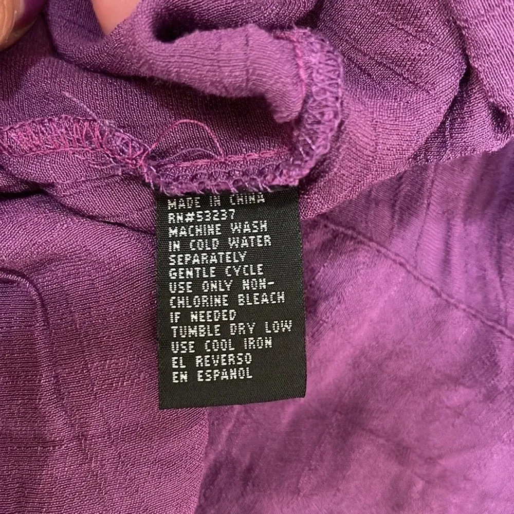 Women’s purple Unique Spectrum long tunic top 2X - Image 5