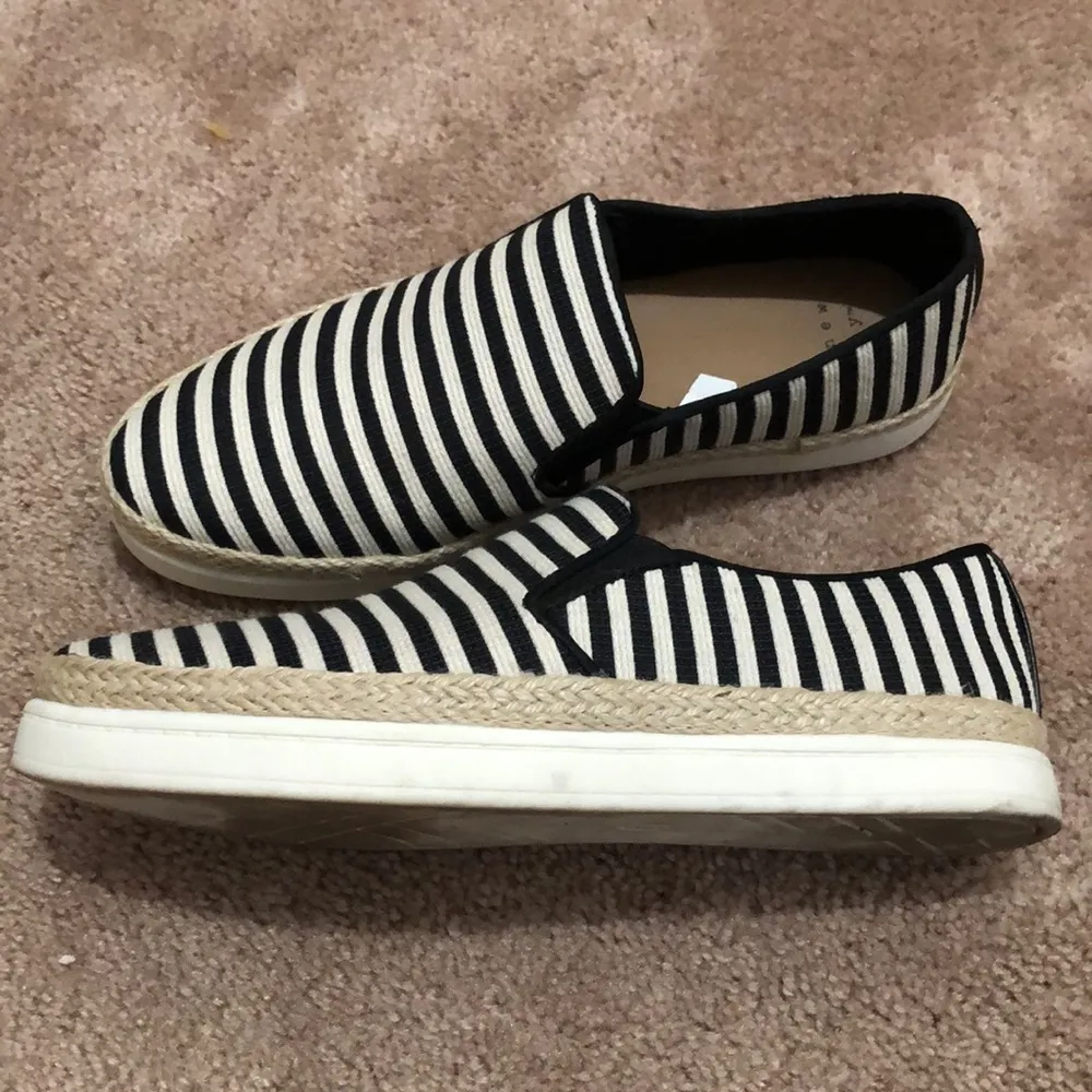 A New Day Black & Tan Stripe Canvas Sneakers 6 - Image 2