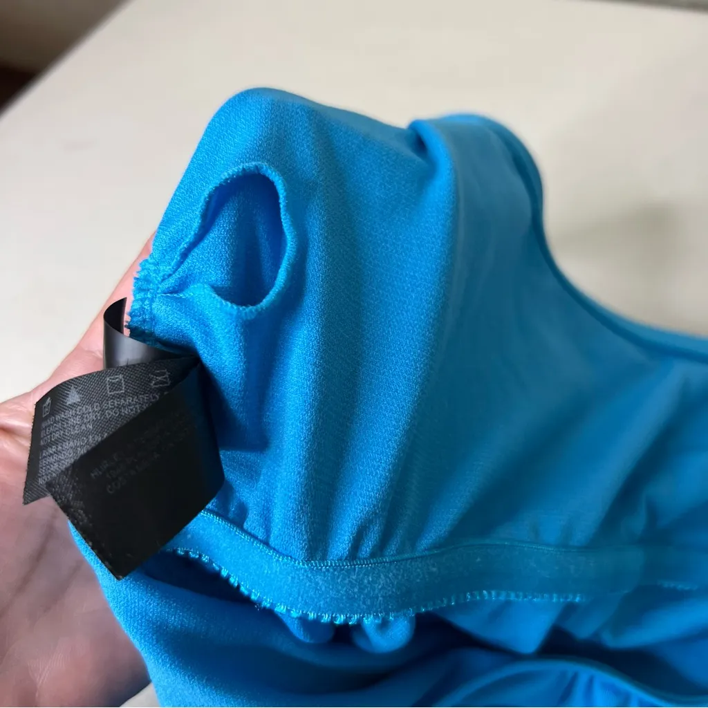 Hurley Blue One-Piece Swimsuit Womens Large Cinched Sides - Image 10