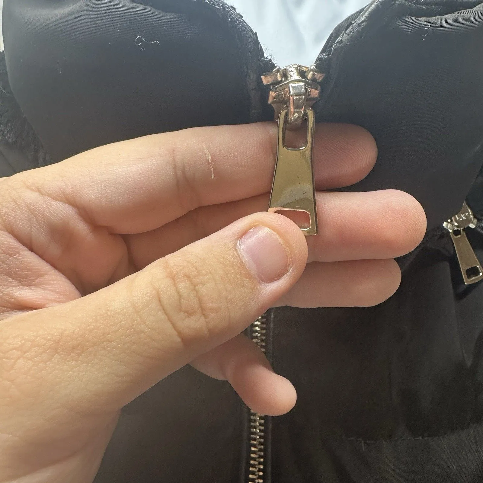 Zara Woman Black Down Puffer Jacket  Polyester Womans LARGE Fleece Lining - Image 14