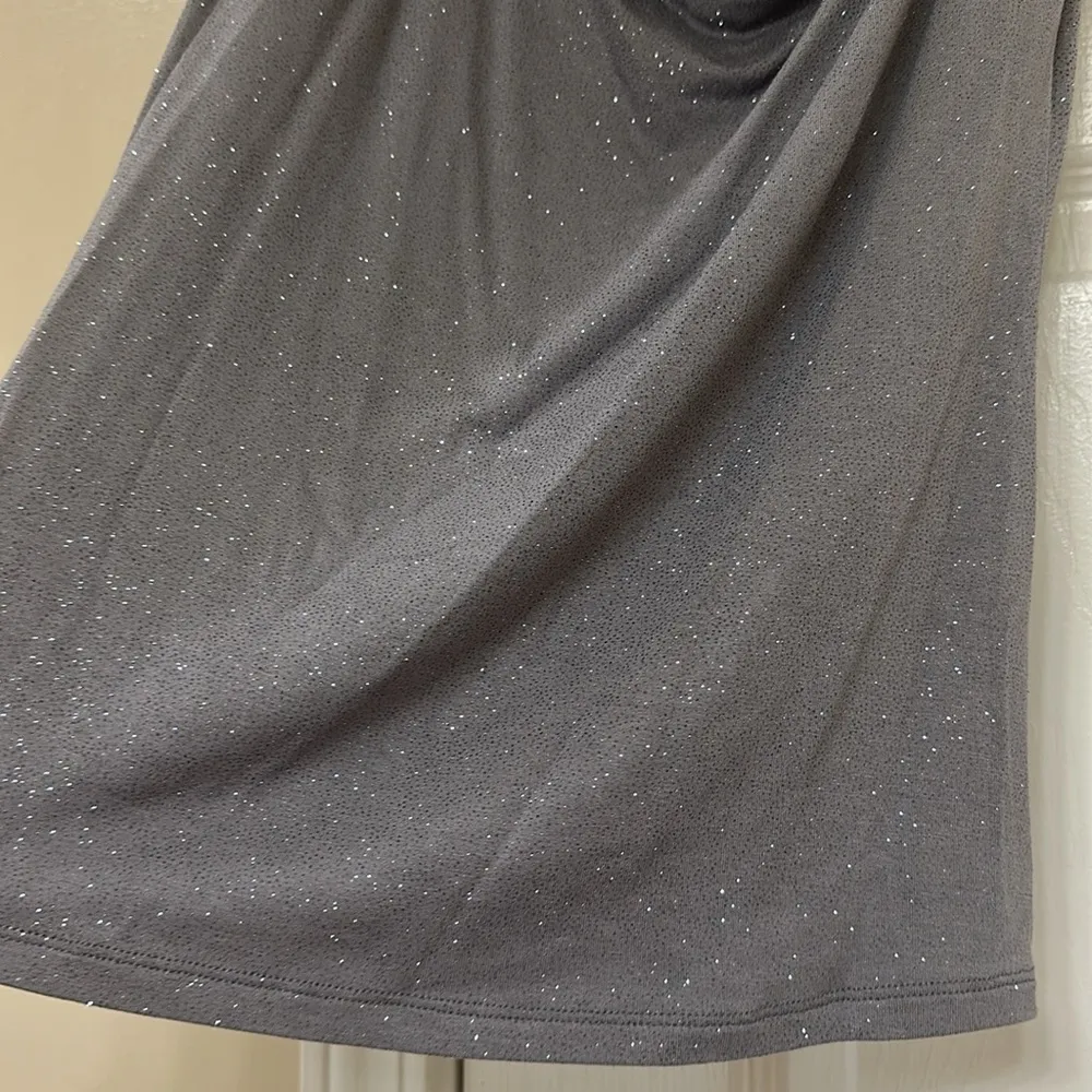 Shimmery Cowl Neck Tank Top - Image 4