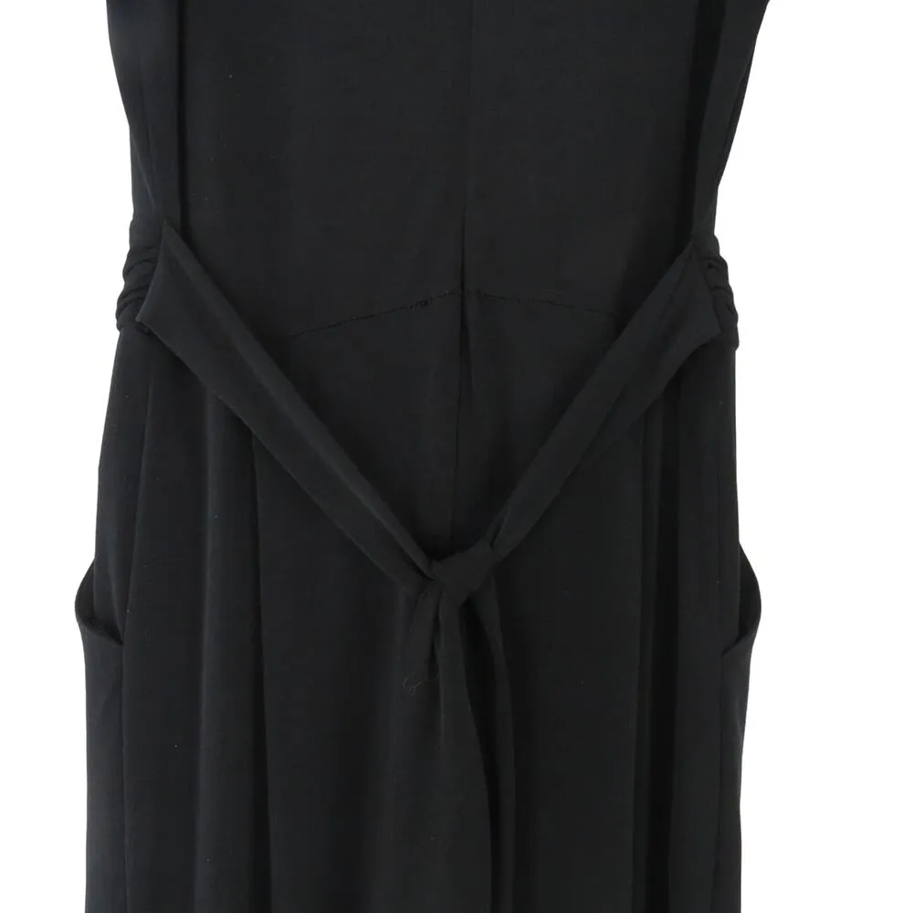 Beige by ECI Black Sleeveless Jumpsuit with Belt Size M - Image 6