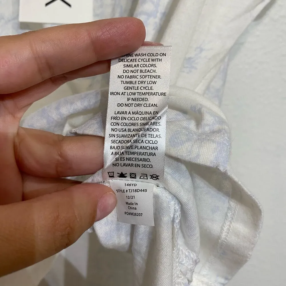 Wildfox White Tagged Toile Heritage Shirt Sleeve Tee Sz S NWT - Image 8