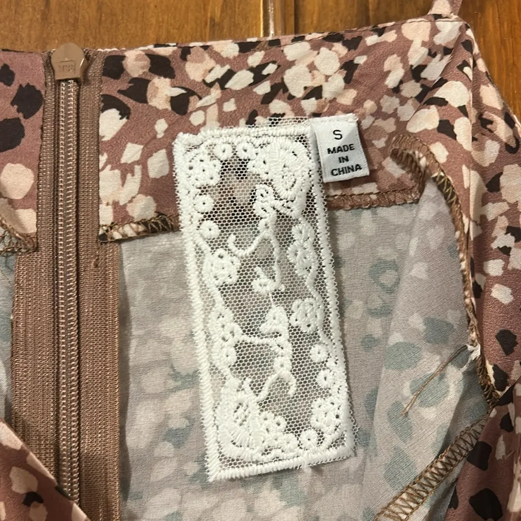 Sadie & Sage Floral Sleeveless Dress, Small, NWOT Pink - Image 4