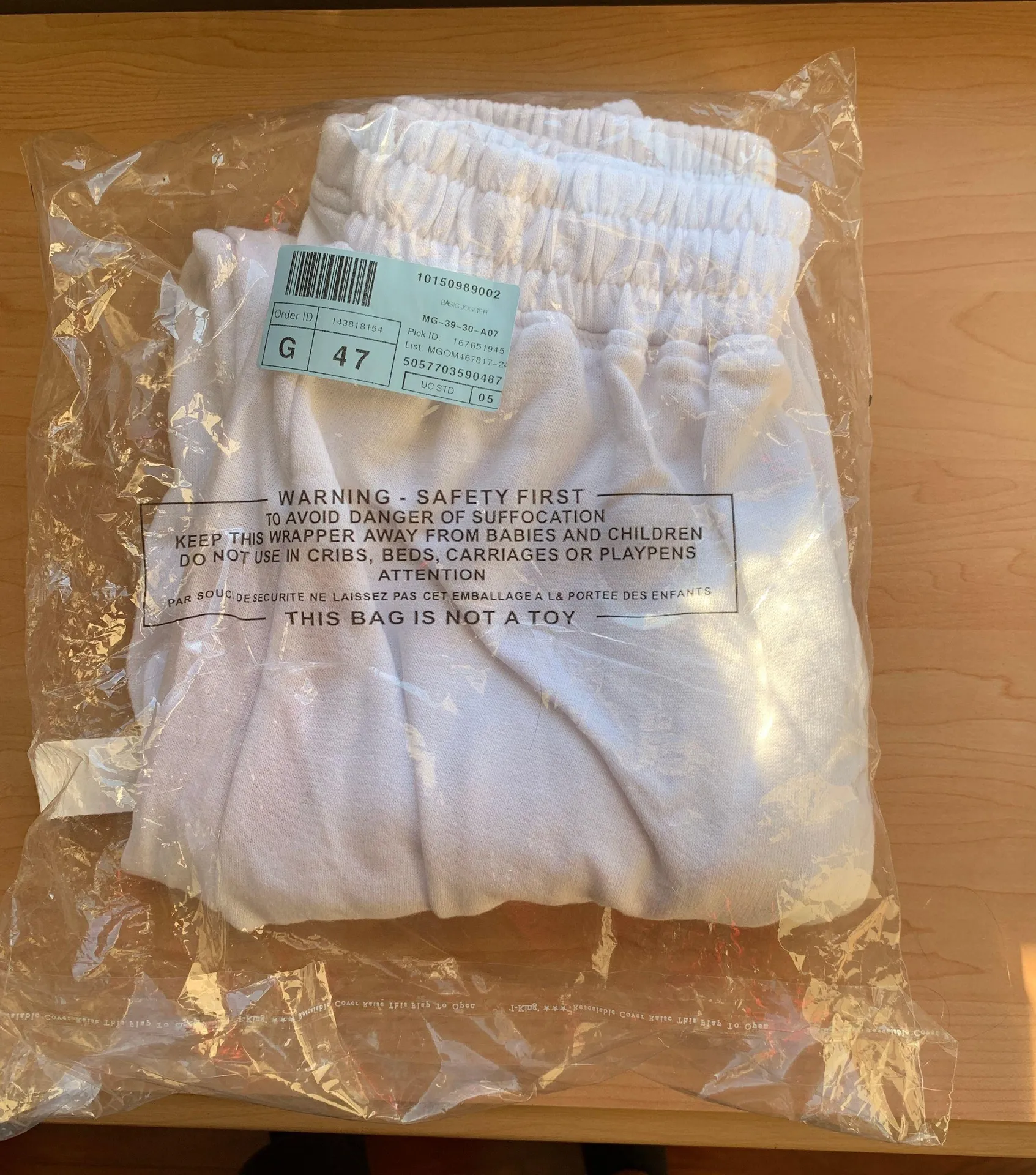 Missguided White Joggers - Image 2