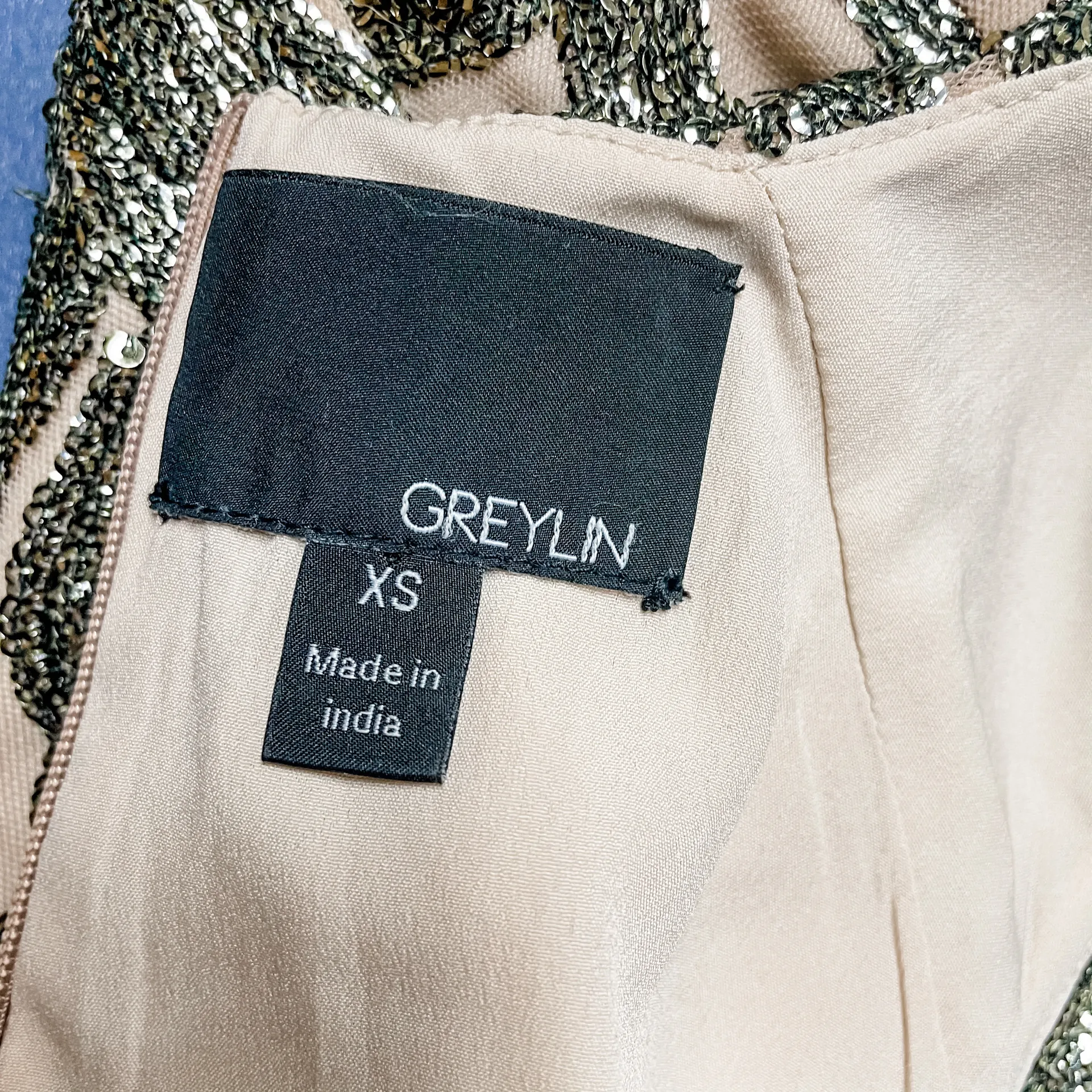 Greylin Sequin Peplum Top - Image 8