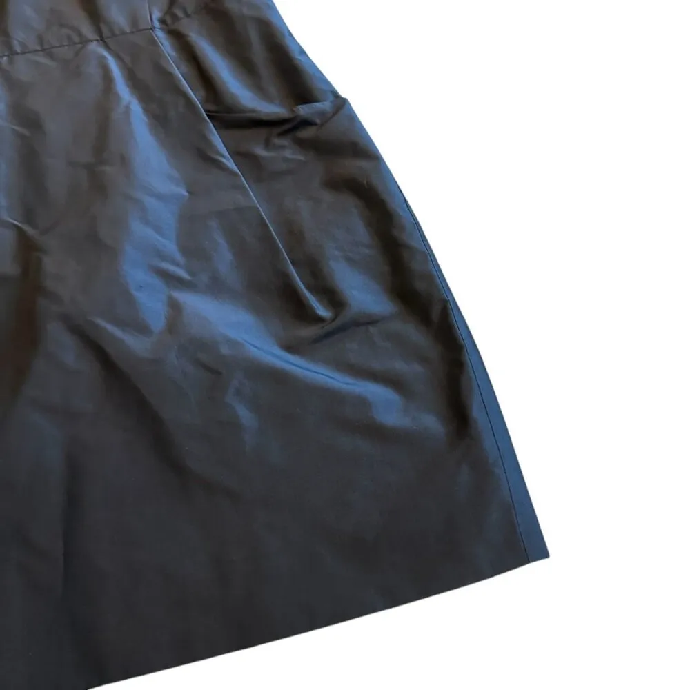 Nomia 100% Silk Black Dress High Neck Halter Mini Length Cocktail Size 4 Women's - Image 4