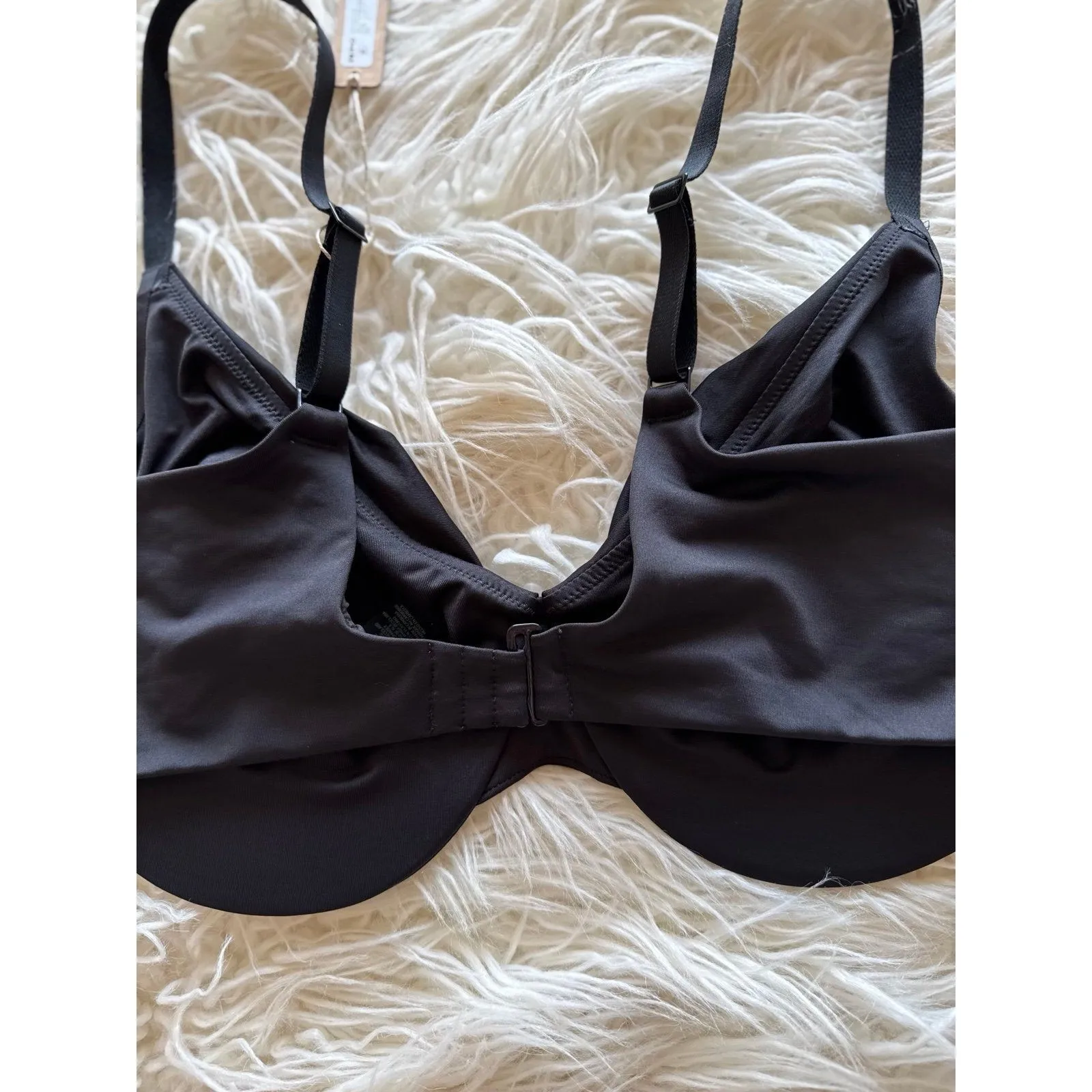 Skims Swim Full Coverage Bikini Top Onyx Size 15 - Image 7