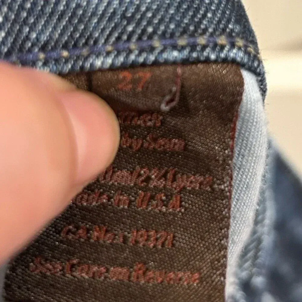 James Jeans Dry Aged Denim Dry Aged By Sean‎ Kick Crops size 27 - Image 3