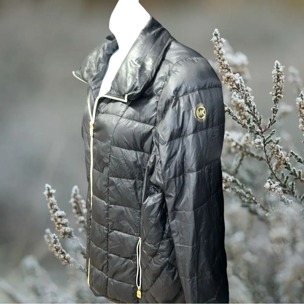 Michael Michael Kors lightweight black packable puffer jacket. Size undefined - Image 4