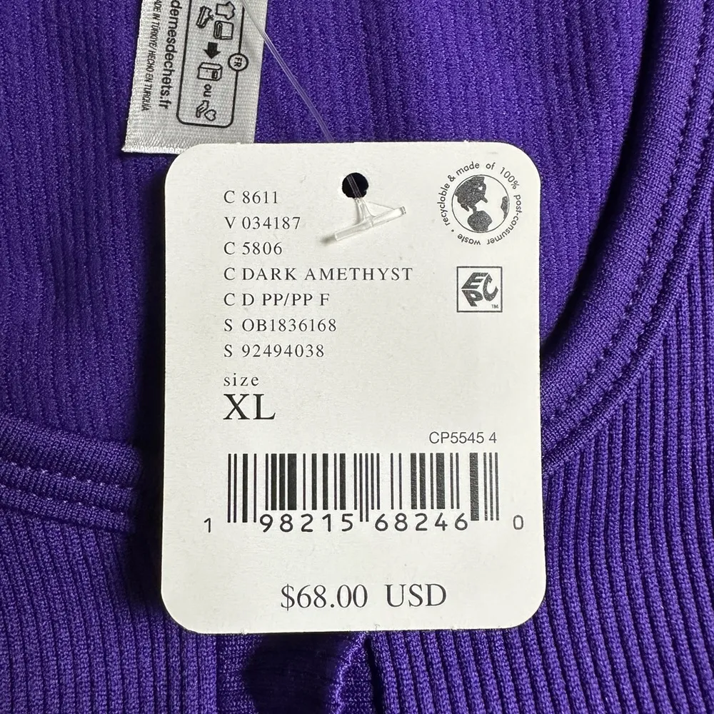 FP Movement by Free People Top Bail Out Womens XL Layer Henley Crop Top NEW - Image 4