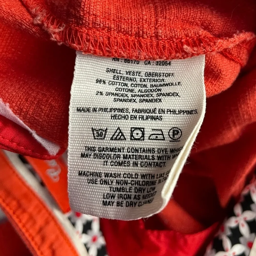 Anthropologie Cartonnier Charlie‎ Crop Flare Pants in Orange Size 4 - Image 5