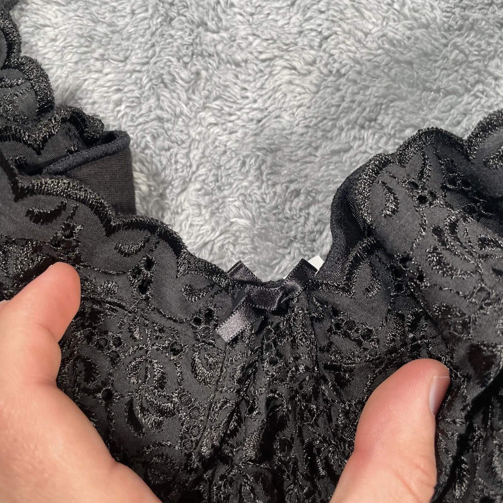 VTG Delicates The Amazing Average Figure Underwire Bra Size 36C 2894 Lace Demi - Image 5