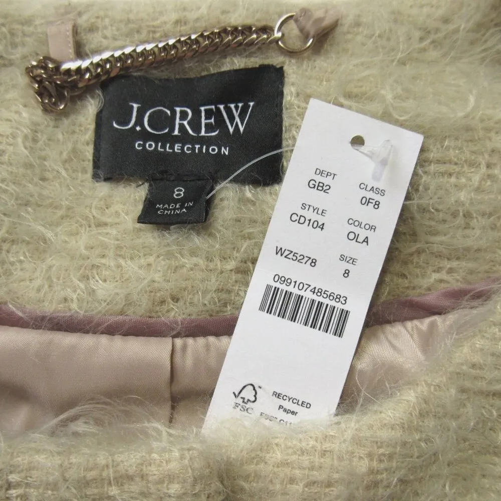 NWT J.Crew Collection Lady Jacket in Oat Latte Brushed Wool Blend 8 $348 - Image 8