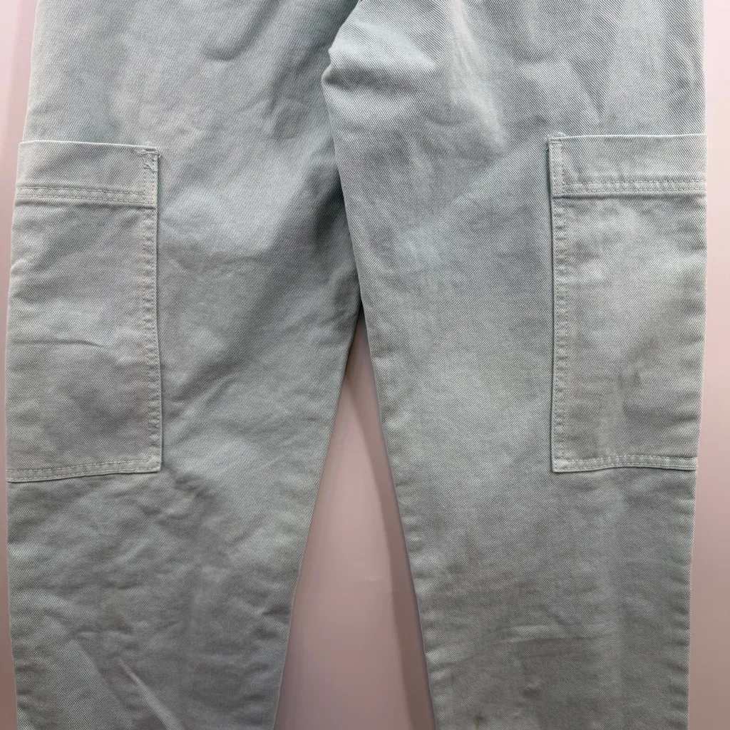 BDG Urban Outfitters High Rise Baggy Carpenter cargo jeans light blue sz 27 NWT - Image 8