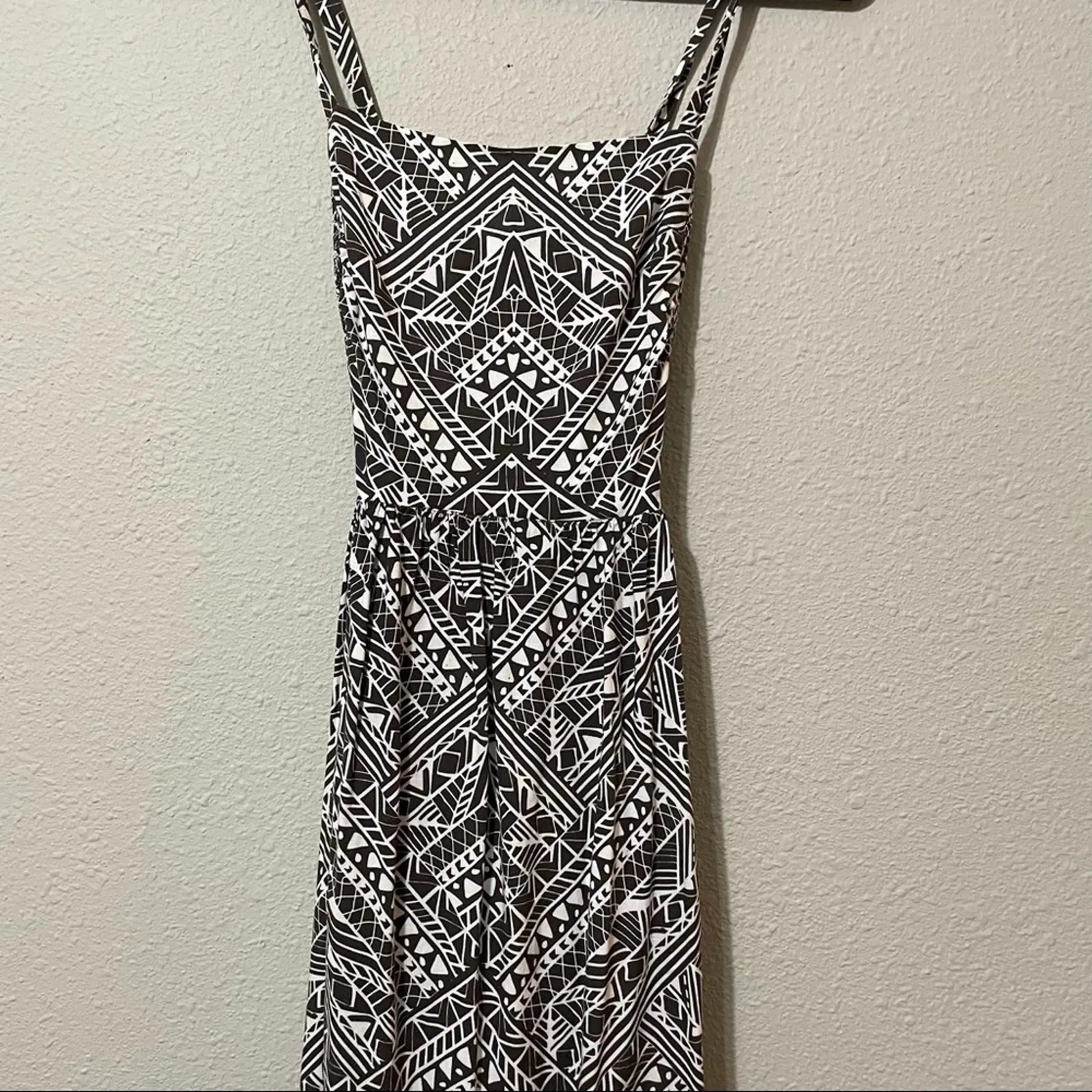 Anthropologie Corey Lynn Calter Black & White Sketchbook Tribal Print Dress XS - Image 5