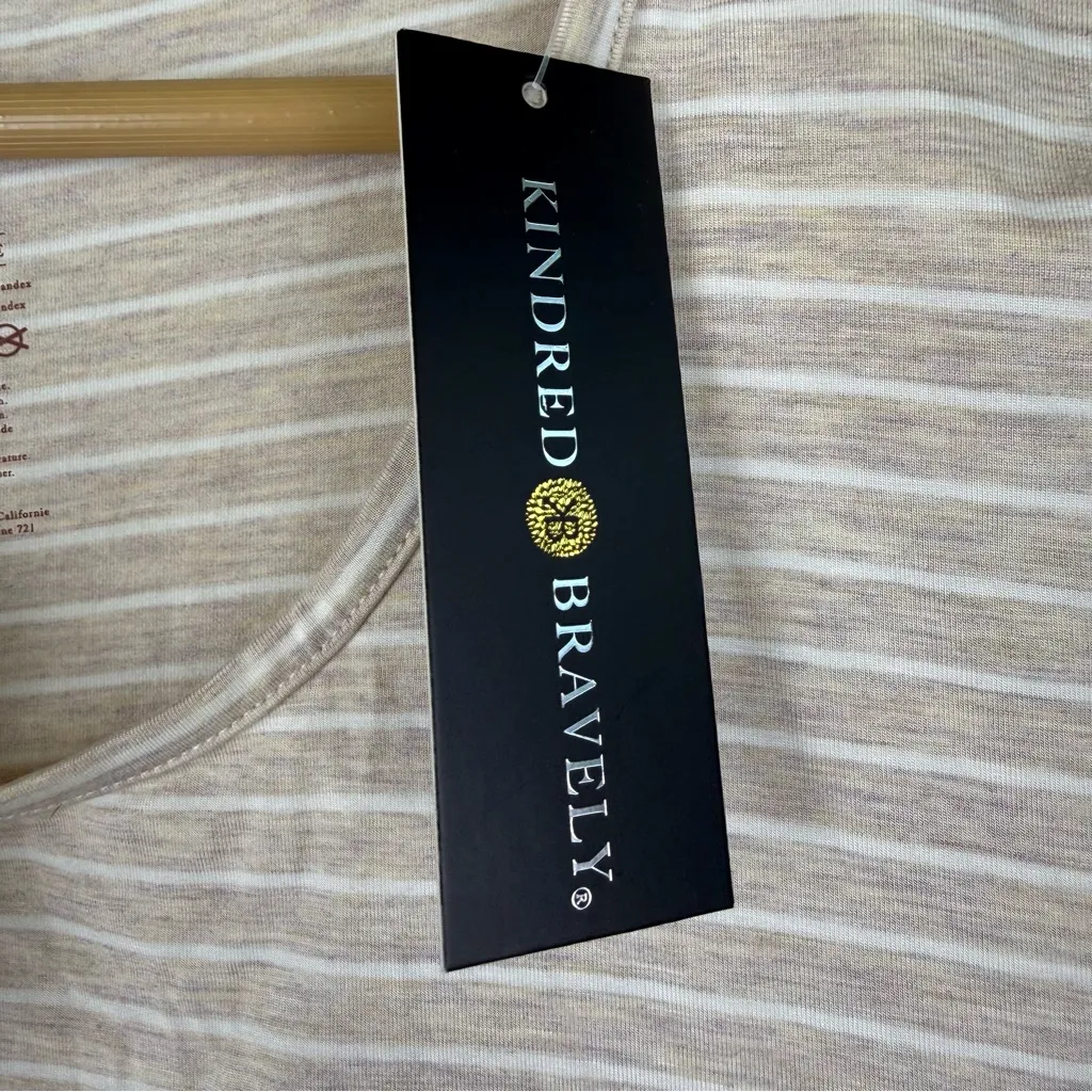 NWT Kindred Bravely Eleanora Bamboo Maternity Nursing Dress Women's Size Large White - Image 7