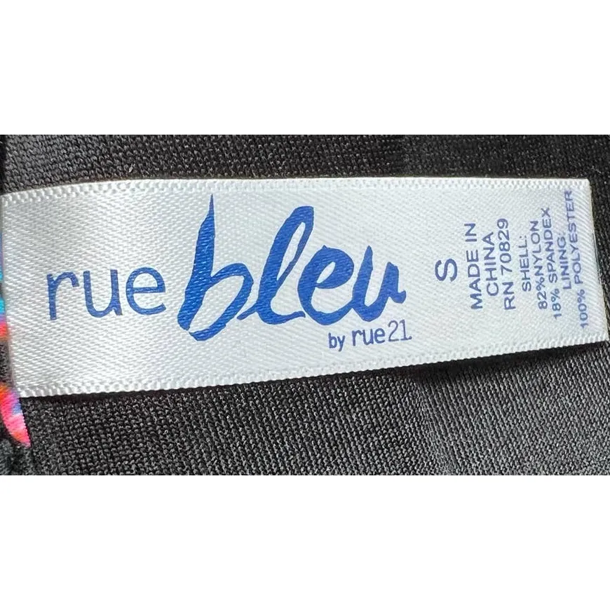 Rue Bleu by Rue 21 Women's Underwire Black Pink Blue White Bikini Top Size S‎ - Image 4
