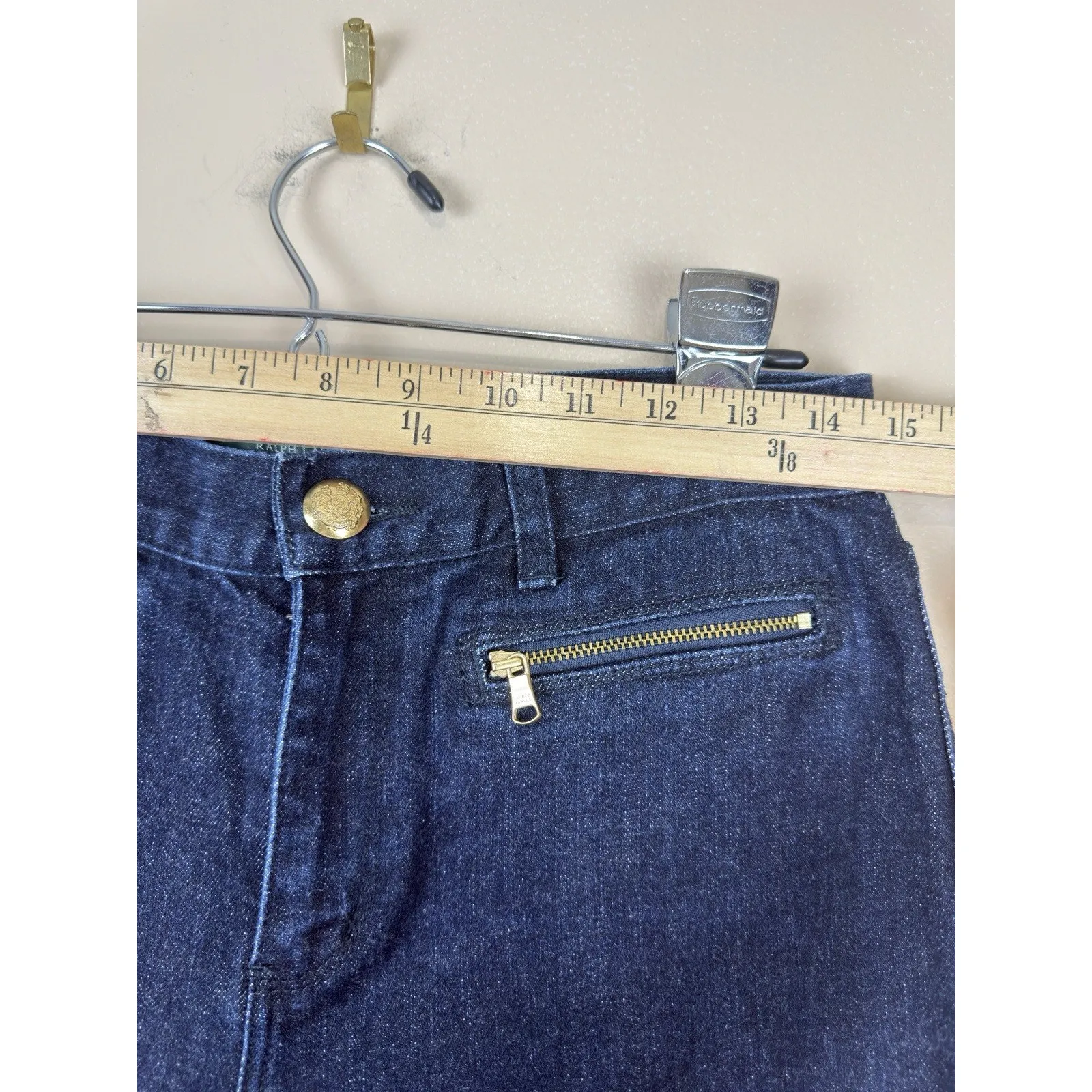 Lauren Jeans Co Ralph Lauren Blue Denim Jeans Straight Leg Jeans Women’s Size 4 - Image 10