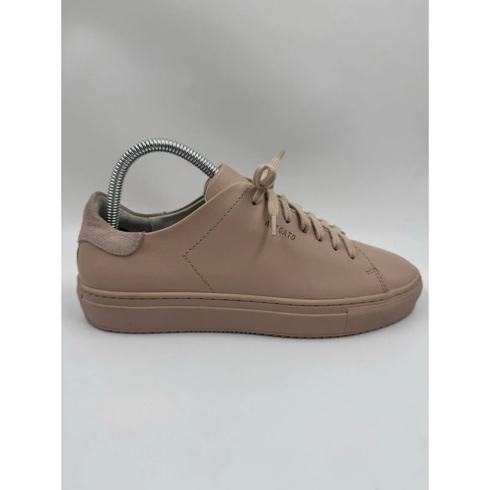 AXEL ARIGATO Leather Sneaker Shoes Size 7.5 Pale Nude Pink Trainers 98174 - Image 12