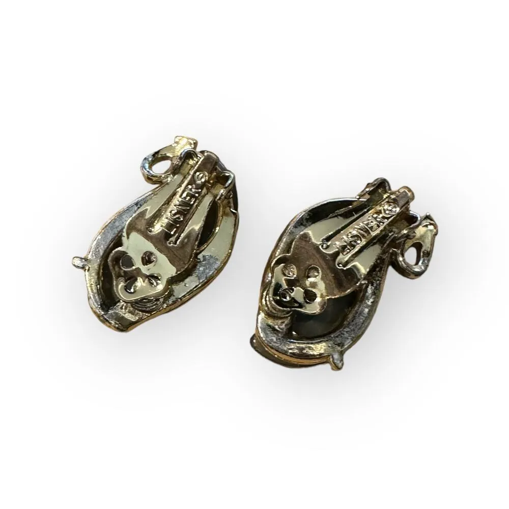 Lisner Thermoset Vintage Necklace Bracelet Earrings Set - Image 11