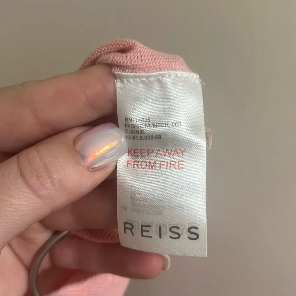 ✨Reiss Washed Out Pink V-Neck Long Sleeve Sz Small Sweater✨ - Image 4