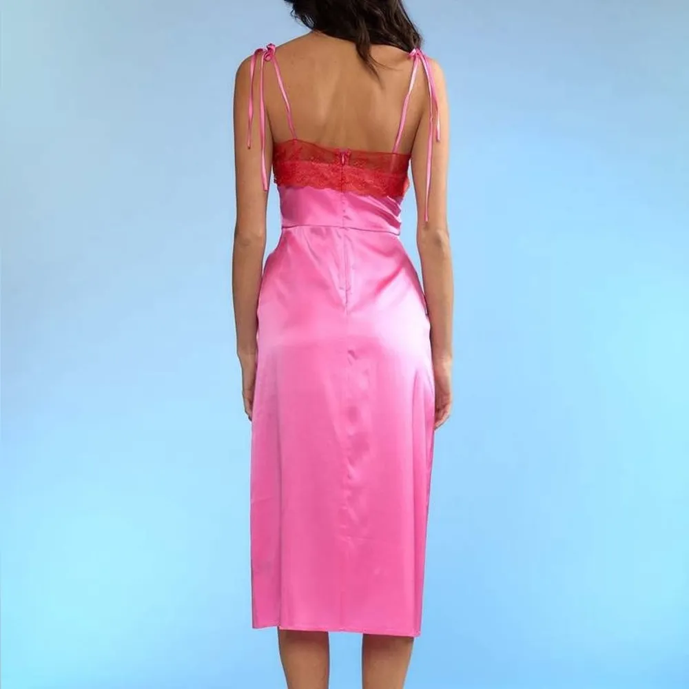 SEND OFFERS NWT Cynthia Rowley iris silk slip dress pink - Image 7