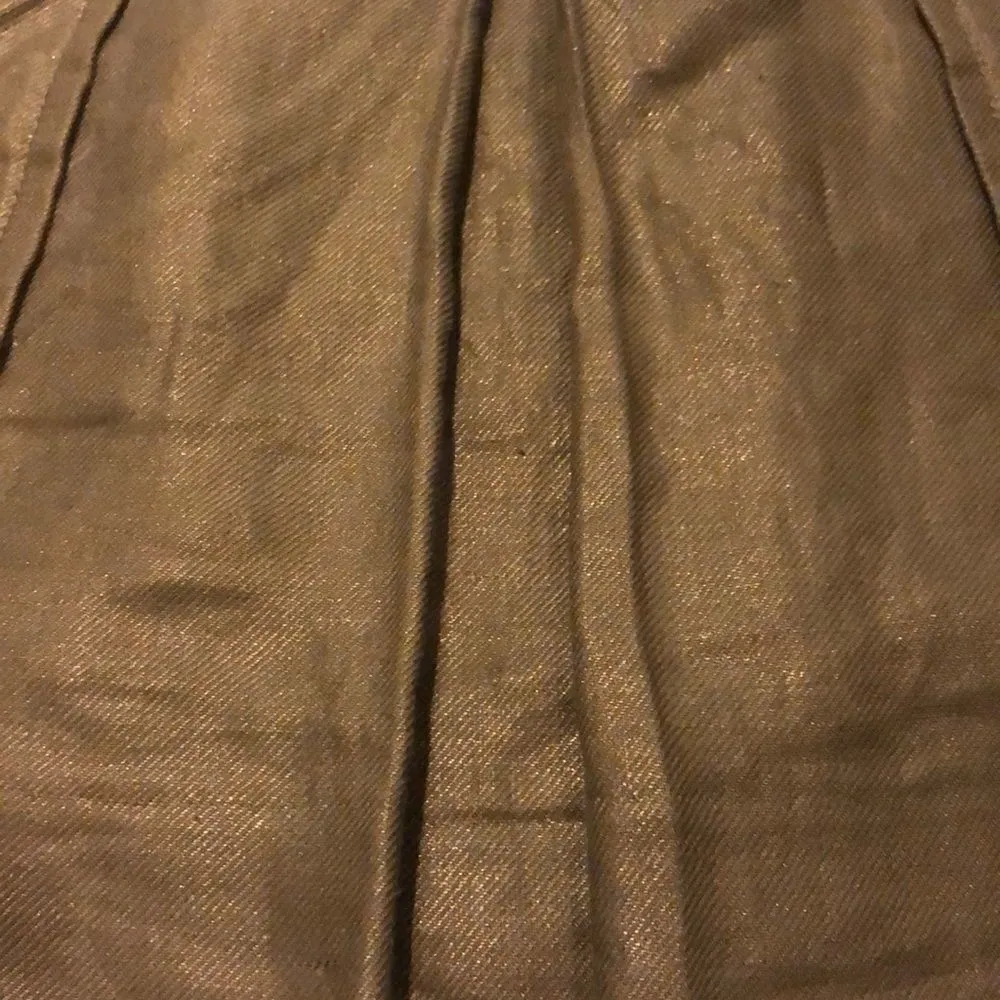 J.Crew  Bronze Shimmer Cargo Front Pleated Skirt - Image 4
