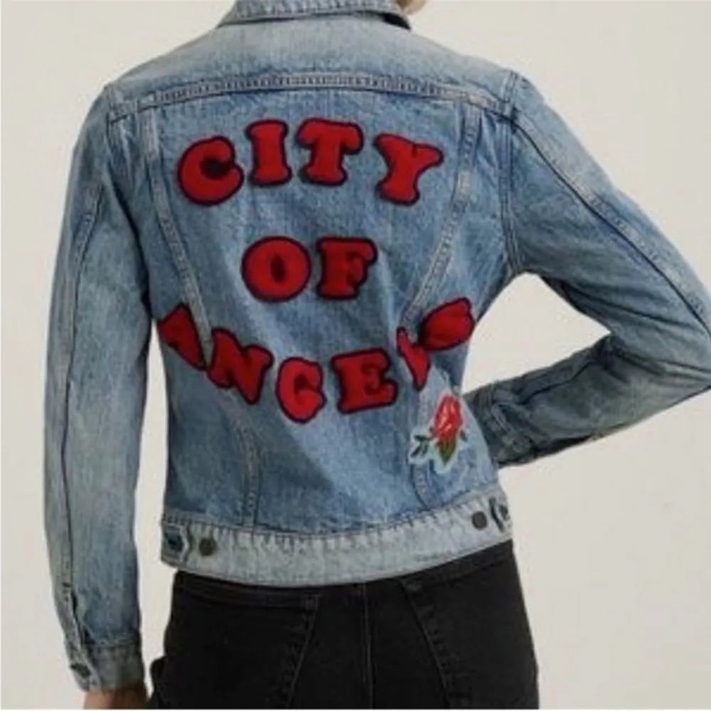 Lucky Brand City of Angels Jean Denim Jacket large - Image 3