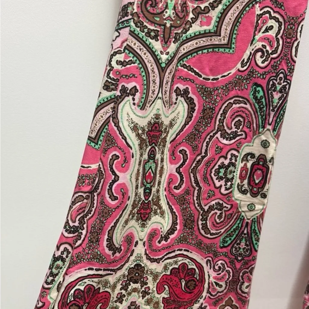 Free People Paisley Design Pull On Stretch Pants. Size Medium - Image 6